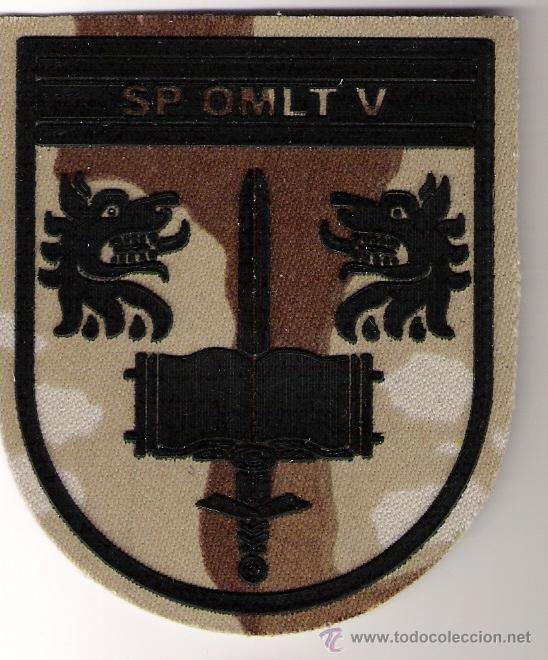 Militaria: PARCHE EMBLEMA SP OMLT V ARIDO