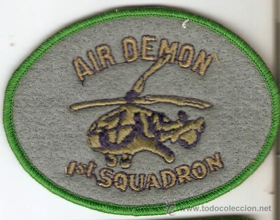 Militaria: Parche de brazo--AIR DEMON--1ST SQUADRON
