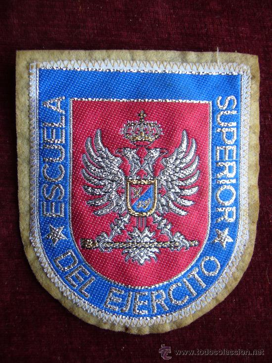 Militaria: Parche antiguo de la escuela superior del ej&eacute;rcito - Foto 1