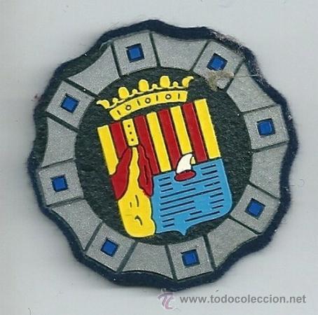 Militaria: Insignia de tela de Polic&iacute;a Municipal de Catalunya.