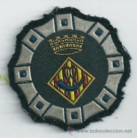 Militaria: Insignia de tela de la Guardia Urbana de Cornell&agrave; de Llobregat.