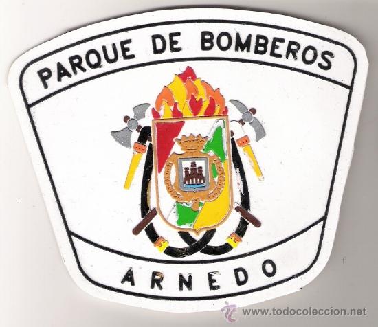 Militaria: PARCHE EMBLEMA PARQUE DE BOMBEROS ARNEDO