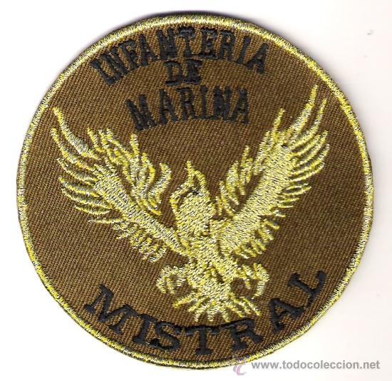 Militaria: PARCHE EMBLEMA INFANTERIA DE MARINA MISTRAL
