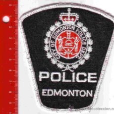 Militaria: PARCHE POLICIA. EDMONTON POLICE, CANADA