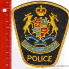 Militaria: PARCHE POLICIA. SAINT JOHN POLICE, CANADA
