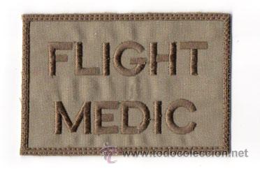 Militaria: PARCHE DE MEDICO DE VUELO MILITAR MEDEVAC