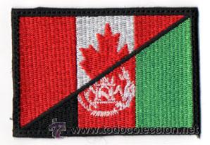 Militaria: PARCHE ISAF BANDERA  CANADA AFGHANISTAN