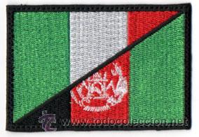 Militaria: PARCHE ISAF BANDERA  ITALIA AFGHANISTAN