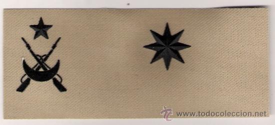 Militaria: PARCHE EMBLEMA DE PECHO &Aacute;RIDO REGULARES COMANDANTE DE ESTADO MAYOR