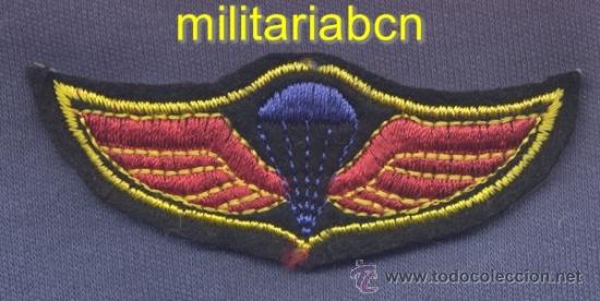 Militaria: Alas paracaidistas en tela. Modelo no catalogado