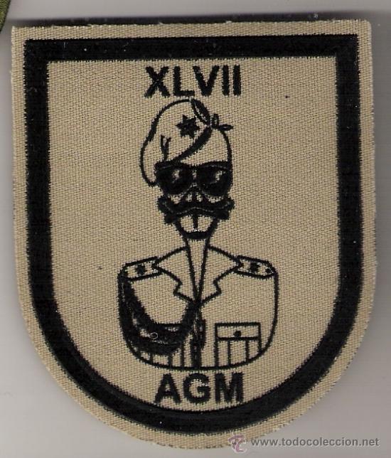 Militaria: PARCHE EMBLEMA XLVII PROMOCION AGM PARA TRAJE PIXELADO