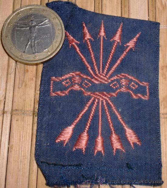 Militaria: Parche original de falange - Foto 1