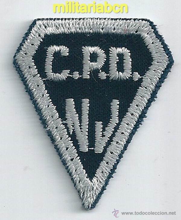 Militaria: Insignia de tela de Polic&iacute;a de los Estados Unidos. CPD NJ.