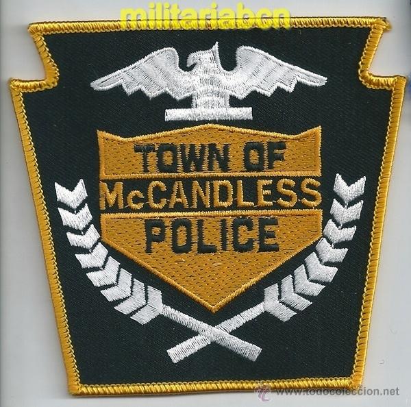 Militaria: Insignia de tela de Polic&iacute;a de los Estados Unidos. Town of McCandless Police.