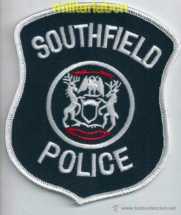 Militaria: Insignia de tela de Polic&iacute;a de los Estados Unidos. Southfield Police.