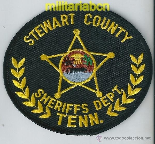 Militaria: Insignia de tela de Polic&iacute;a de los Estados Unidos. Stewart County. Sheriff's Dept. Tenn.