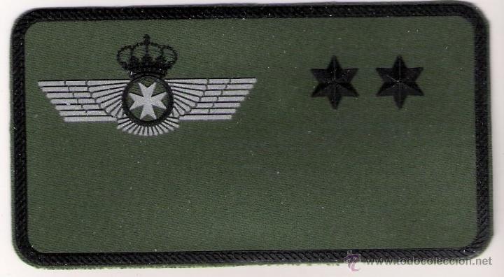 Militaria: PARCHE EMBLEMA TENIENTE SANIDAD EJERCITO DEL AIRE PARA TRAJE PIXELADO VERDE