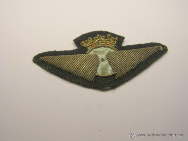 Militaria: Insignia bordada de aviaci&oacute;n.