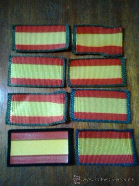 Militaria: banderitas uniforme diferentes unidades