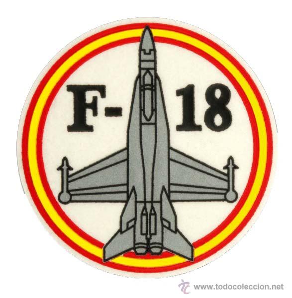 Militaria: PARCHE ESCUADRON F-18, EMBROIDERED PATCH - Foto 1