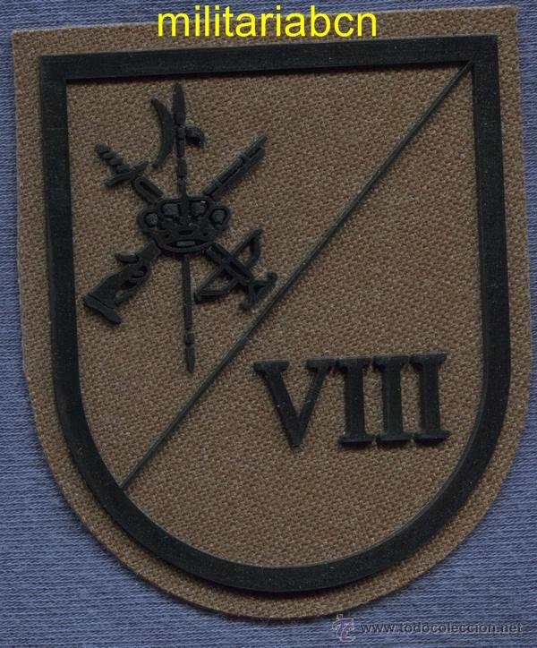 Militaria: Insignia de tela. Legi&oacute;n. VIII Bandera.