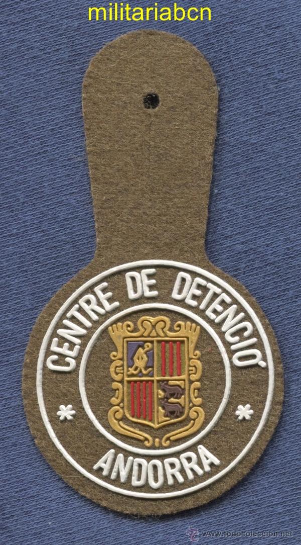 Military Antiques: Insignia de tela de pecho.  Centre de Detenci&oacute; d'Andorra