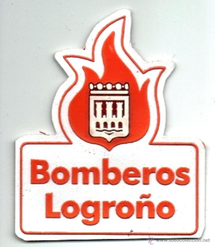 Militaria: parche bomberos logro&ntilde;o - Foto 1