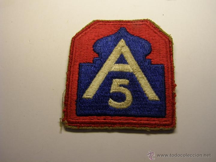 Military Antiques: Parche de tela bordada, Ej&eacute;rcito Norteamericano, n&ordm; 21.
