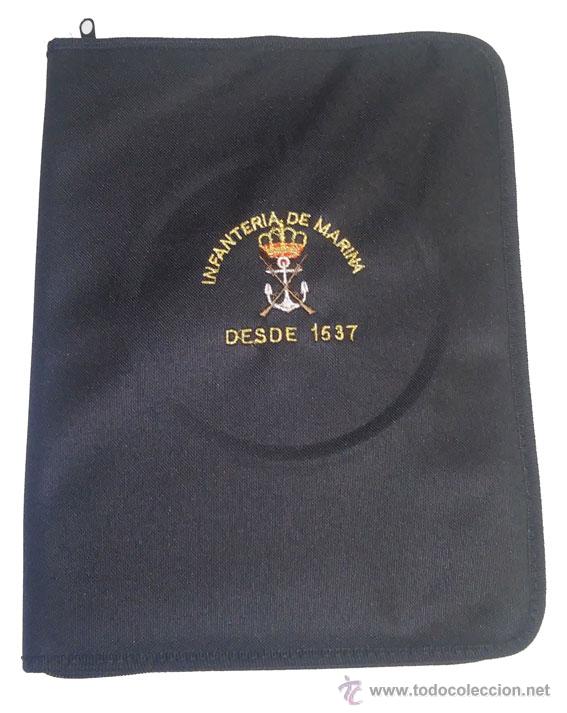 Militaria: CARPETA NEGRA DE INFANTERIA DE MARINA