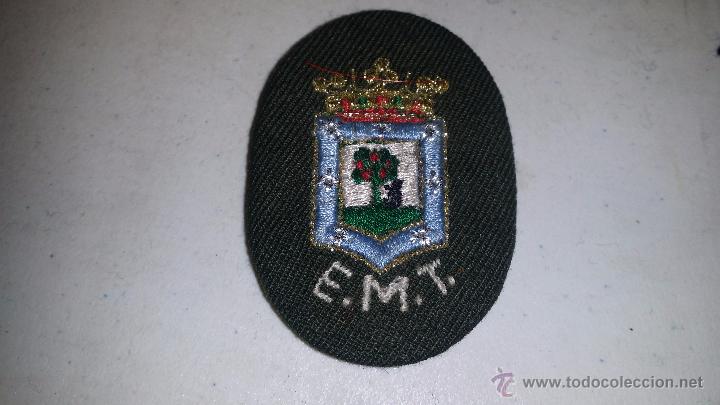 Militaria: ANTIGUA GALLETA PARA GORRA BORDADA PARA FUNCIONARIOS DE LA E.M.T.