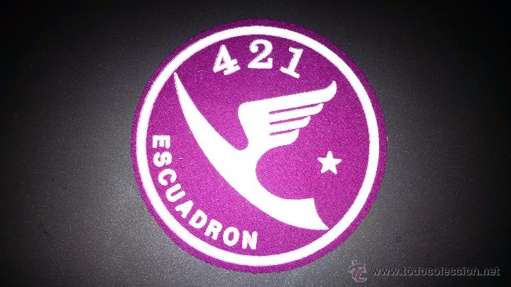 Militaria: PARCHE ANTIGUO EJERCITO AIRE PARCHE 421 ESCUADRON