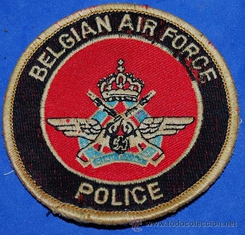 Militaria: PARCHE POLICIA/BELGIAN AIR FORCE POLICE