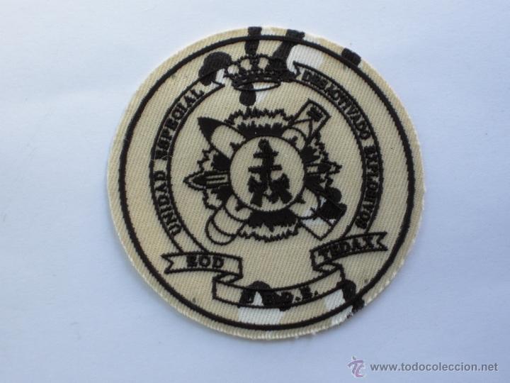 Military Antiques: PARCHE UNIDAD ESPECIAL DESACTIVADO EXPLOSIVOS EOD TEDAX U.E.D.E. ARIDO CAMU.-