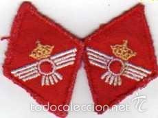 Military Antiques: 2 parches de tela de aviaci&oacute;n. 5 x 3 cm
