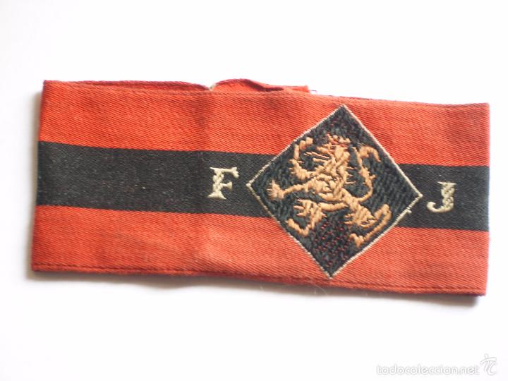 Military Antiques: BRAZALETE FALANGE - FRENTE JUVENTUDES 13 x 6 cm