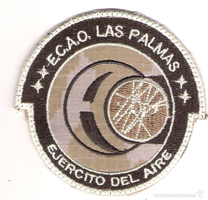 Militaria: PARCHE EMBLEMA E.C.A.O. LAS PALMAS, EJ&Eacute;RCITO DEL AIRE - Foto 1