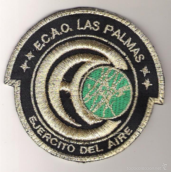 Militaria: PARCHE EMBLEMA E.C.A.O. LAS PALMAS, EJ&Eacute;RCITO DEL AIRE - Foto 1