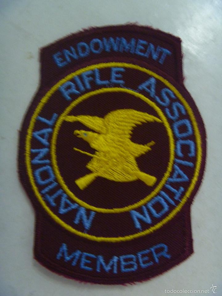 Military Antiques: PARCHE DEL NATIONAL RIFLE ASSOCIATION , ASOCIACION NACIONAL DEL RIFLE. ESTADOS UNIDOS