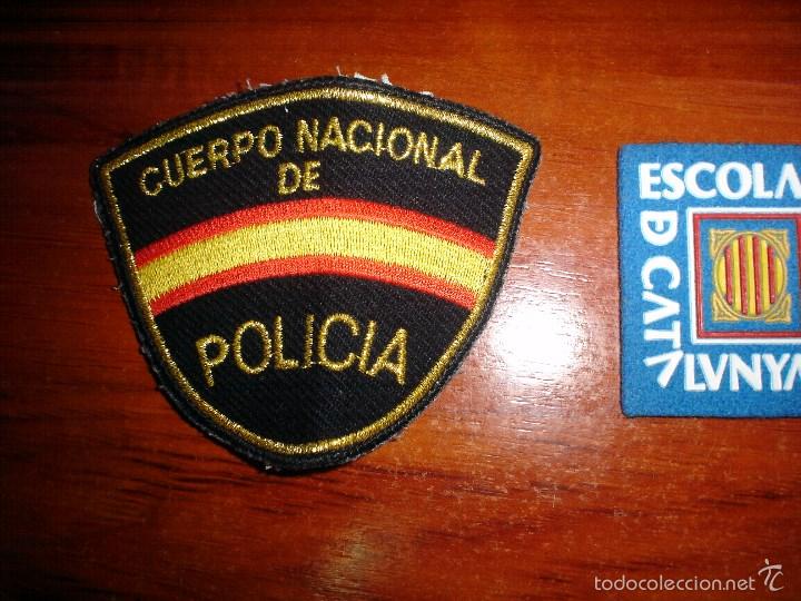 Military Antiques: PARCHE BRAZO CUERPO NACIONAL DE POLICIA Y ESCUELA MOSSOS DE CATALU&Ntilde;A