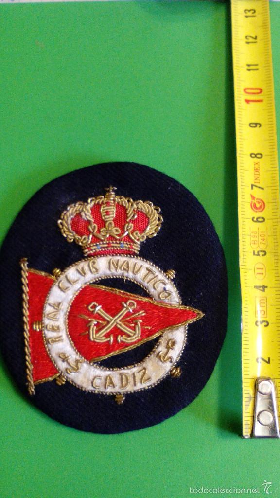 Militaria: PARCHE REAL CLUB NAUTICO DE CADIZ