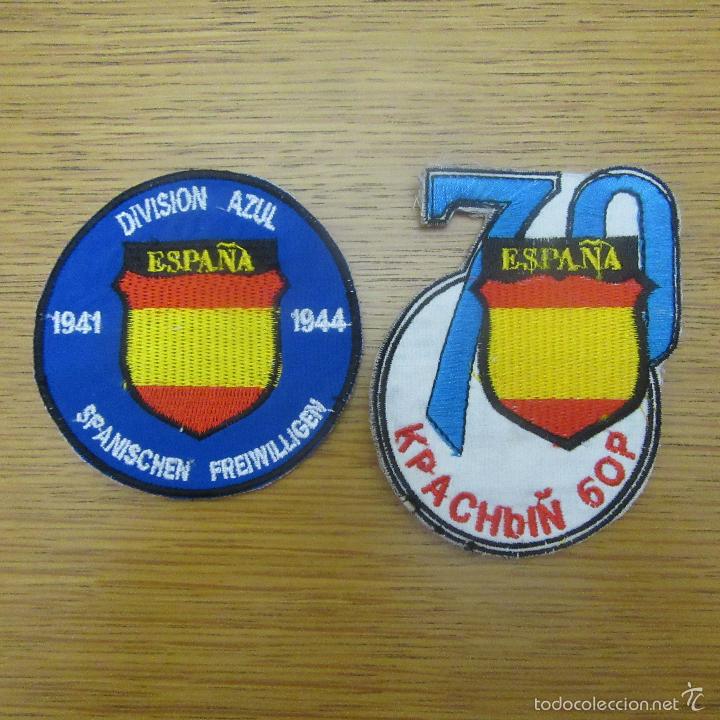 Militaria: Lote parches 70 aniversario division azul. Raros Alicante