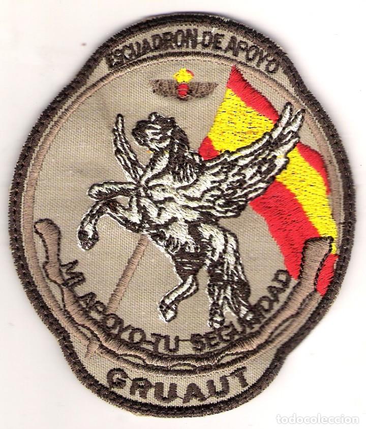 Military Antiques: PARCHE EMBLEMA ESCUADR&Oacute;N DE APOYO GRUAUT