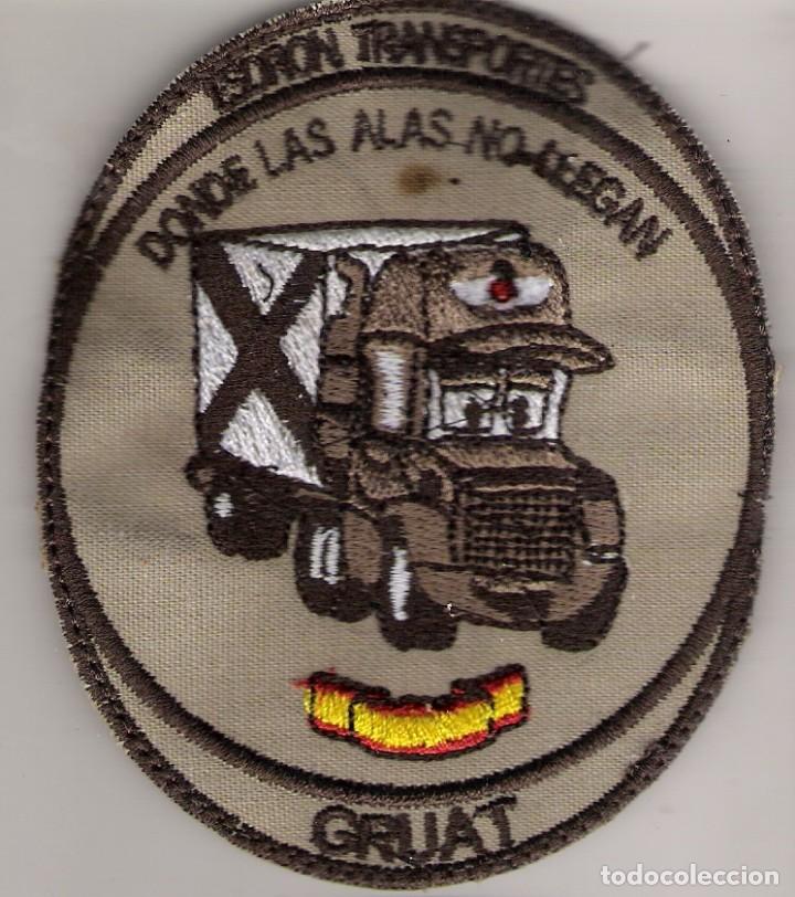 Military Antiques: PARCHE EMBLEMA ESCUADR&Oacute;N TRANSPORTES GRUAT