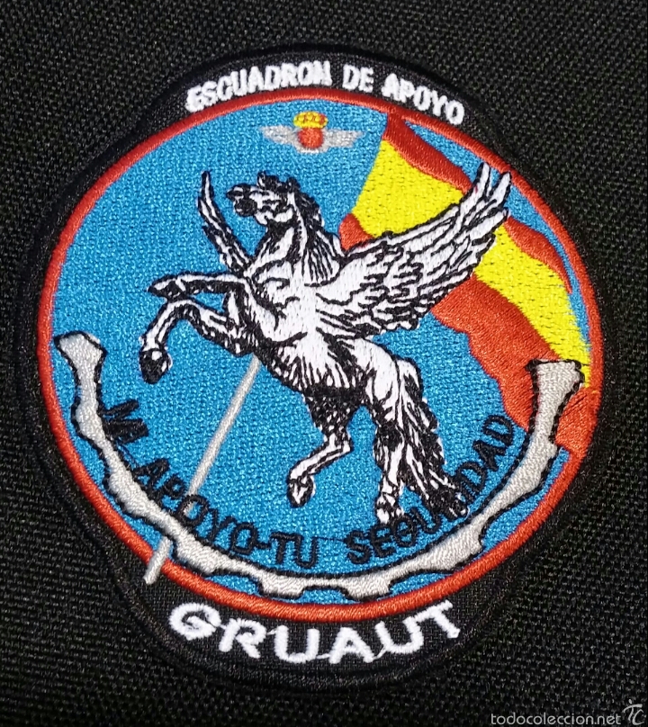 Militaria: PARCHE EMBLEMA ESCUADR&Oacute;N DE APOYO GRUAUT