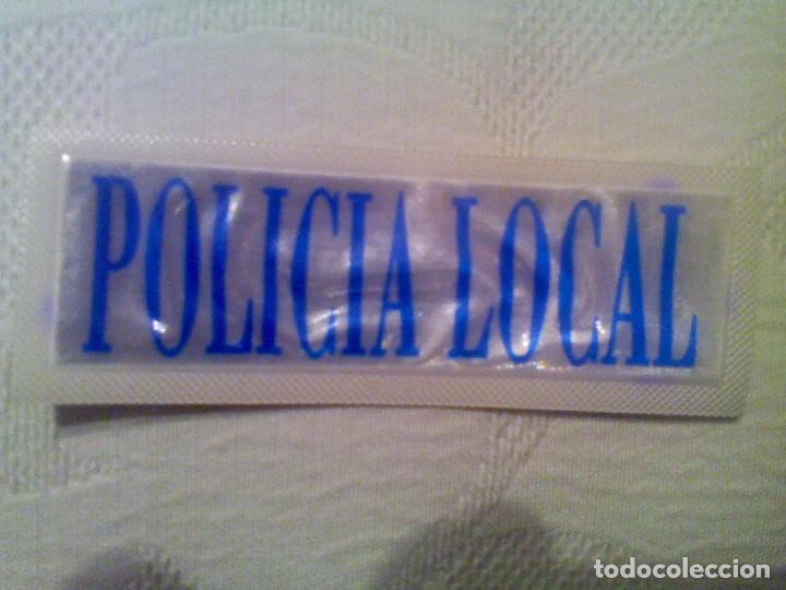 Militaria: anagrama reflectante rectangular nuevo policia local - Foto 1