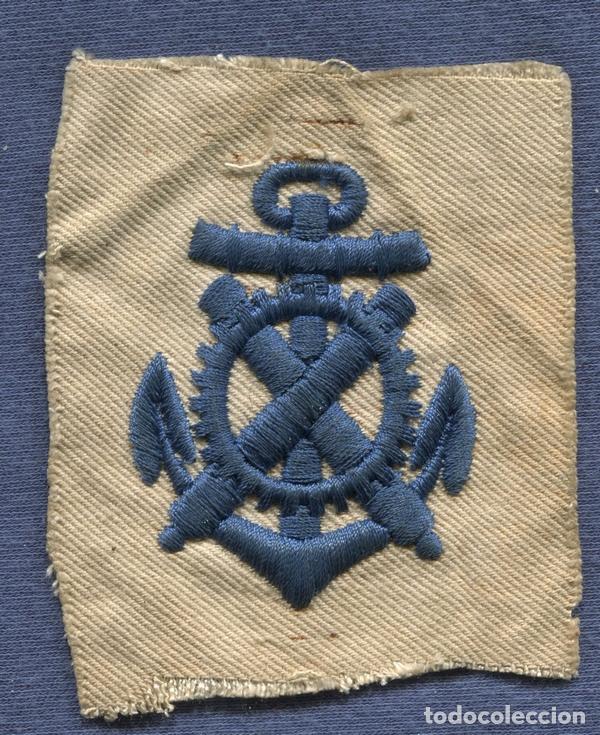 Militaria: Kriegsmarine.  Distintivo de brazo de Especialidad en tela.  Suboficial de Mec&aacute;nico de Artiller&iacute;a.