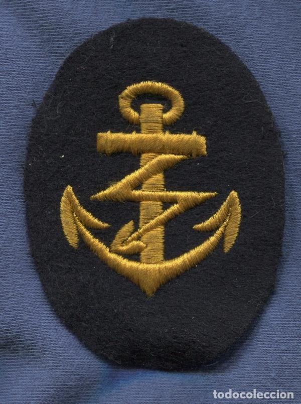 Militaria: Kriegsmarine.  Distintivo de brazo de Especialidad en tela.  Suboficial.  Radio Operador.