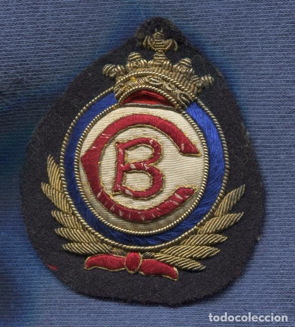 Militaria: Insignia bordada de gorra civil. &Eacute;poca de Franco.