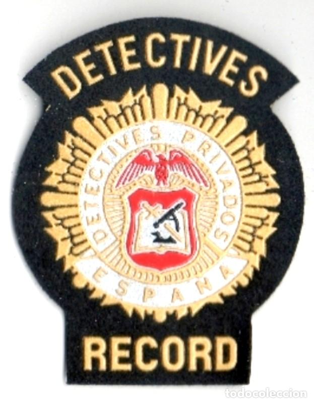 Militaria: parche EMPRESA DE DETECTIVES RECORD - Foto 1