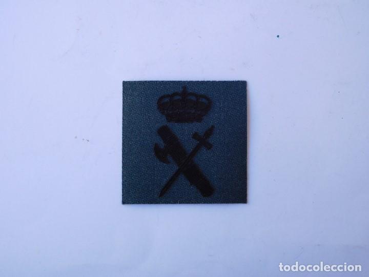Militaria: PARCHE GUARDIA CIVIL UNIFORME DE FAENA TELA VERDE 4,5X4,5 CMT.-